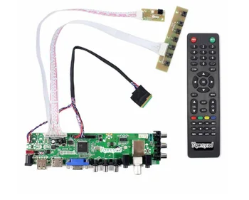3663 sygnał cyfrowy DVB-C DVB-T2 DVB-T zestaw do LTN156AT17 LTN156AT02 LTN156AT24 telewizor LCD, kontroler sterownik do karty LUA63A82