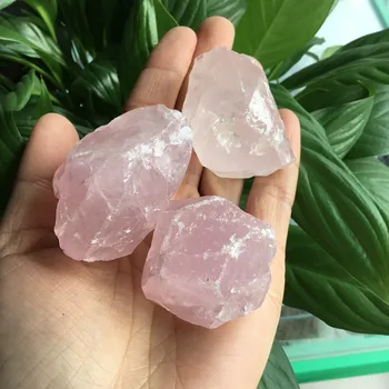 3szt 200g naturalnych brutto kryształ różowy kwarc różowy wzór minerału uzdrawiający kamień Reiki