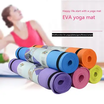 4 mm EVA mata do jogi z linii pozycyjnej antypoślizgowe fitness sportowe, maty do ćwiczeń gimnastyka pilates joga dywaniki Kulturystyka