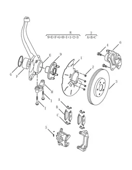 (4 szt./kpl.) przednie / tylne boczne klocki hamulcowe zestaw-FR RR hamulce tarczowe do chińskiego GEELY Emgrand X7 Auto motor car part 4036002400