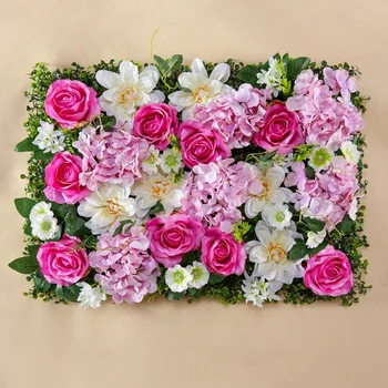 40x60 cm jedwabne kwiaty róż romantyczny ślub Baby Shower urodziny biżuteria sztuczna tło kwiat ściany