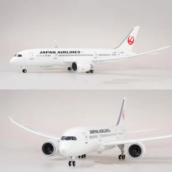 47 cm symulacja Dreamliner model 1/130 skala Boeing B787 Japan Airline stop Samoloty zabawki W światło i koła formowania wtryskowego tworzyw sztucznych samolot
