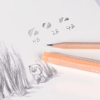 4szt mieszany japoński KOKUYO automatyczny gumka ładny art painting push eraser pen multi-angle wipe clean, nie pozostawiając śladów