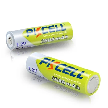 4szt x PKCELL baterie AA NI-MH 2600Mah 1.2 V AA bateria baterii 2A Bateria Baterias z AA Battery Hold Case Box