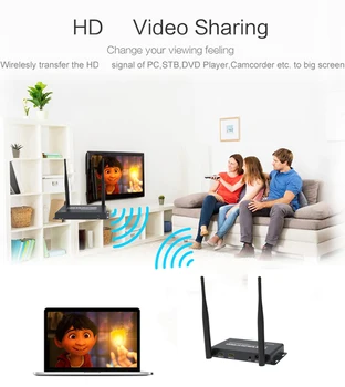 5 Ghz bezprzewodowa transmisja HDMI zgodny expander nadajnik odbiornik wideo konwerter 100 m 200 m przekazanie nadawcy DVD z KOMPUTERA na telewizor