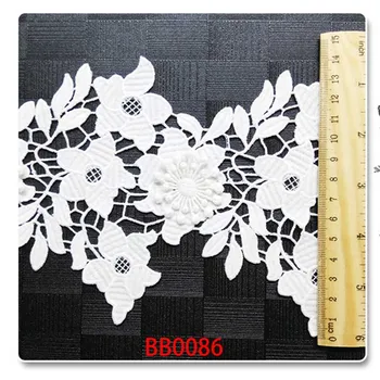 5 jardów/lot 7 stylów kwiat podwójny rozpuszczalny koronki hafty koronki DIY handmade materiał wysokiej jakości