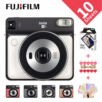 5 kolorów Fujifilm Instax SQUARE SQ6 Instant Film Photo Camera róż złoto grafitowy szary perłowy biały czerwony rubinowy
