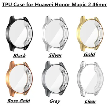 5 opakowań miękkich pokrowców z powłoką TPU dla Huawei Honor Magic Watch 2 46 mm elastyczne противоударная pokrywa cienka uniwersalny ochronna, zderzak