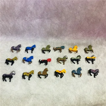 50 szt./lot kreskówka mini figurki 4 cm żołnierzy koń Bojowy wiele różnych małych zabawek dla dzieci jakość Decoratin dekoracji
