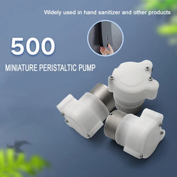 500 mini pompy perystaltyczne 6V 12V dezynfekcji rąk dozownik mydła mini pompa dozująca żywności elektryczny dezynfekujący żelowy pompa