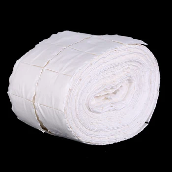 500pcs białe chusteczki do czyszczenia paznokci papieru polski akrylowy żel Remover ręcznik papier waciki rolka salon paznokci sztuki czyszczenia narzędzi