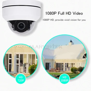 5MP kamery IP zewnętrzne mini ptz, kamery ip HD night vision CCTV Camera 1080p monitoring 4X zoom optyczny p2p POE opcjonalnie