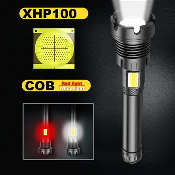600000lm COB XHP100 potężne latarki USB 18650 Latarka ładowalna lampa światła XHP90 wysokiej mocy diody led XHP70 XHP50