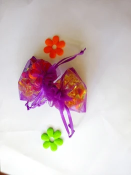 7*9cm 200pcs Organza Bag christmas Dark purple Sznurek bag jewelry packaging bags for gift/candy/wedding/party Yarn bag