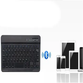 7 cali Bluetooth 10 metrów odległość bezprzewodowego odbioru biurowe mysz klawiatura trzy systemy wspólna klawiatura