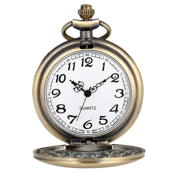 7 rodzajów steampunk rozstaw osi koło zębate kwarcowy zegarek kieszonkowy strefy zegarek vintage brązowy analogowe okrągłe tarcze Mężczyźni Kobiety naszyjnik łańcuchowe zegarek