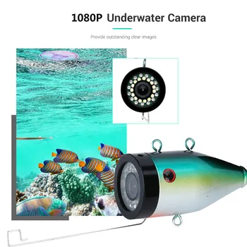 7inch15m/30m wędkarska kamera 16GB Recoding DVR Fish Finder podwodna kamera HD1280*720 Screen15pcs White LED+15szt lampa na podczerwień