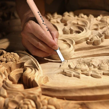 8 szt./kpl. drzeworyt Скорпер ręcznej rzeźby w drewnie, grawerowanie nóż zestaw narzędzi rzeźbione drewniane cutter