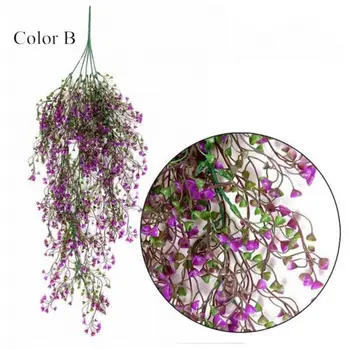80 cm 1szt sztuczne kwiaty winorośli liść bluszczu fałszywe rośliny sztuczne, rośliny Zielona girlanda strona główna poprawiny dekoracji