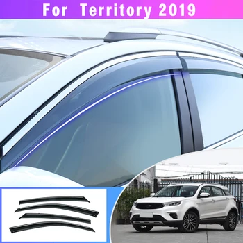 ABS 4szt dymu samochodowe okienne, daszki do Ford TERRITORY 2019 car sun Rain Guard owiewki do JMC S300 4szt