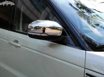 ABS węglowy styl chromowane lusterko wsteczne samochodu ozdoba etui dla Land Rover Range Rover Sport Vogue SE HSE akcesoria