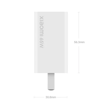 AD65G Oryginalny Xiaomi Gan 65W Travel Charger USB Type C PD Quick Charge 20V 3.25 A Xiaomi Mi 10 Pro Redmi Note 9 Pro Max K30 Pro