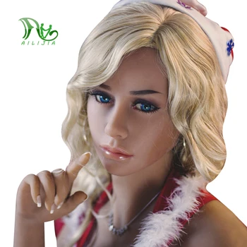AILIJIA Sex Dolll Head for Men Real Silicone Love Doll Heads with m16 Connector Customizable Love Doll Heads Oral Sex Toys