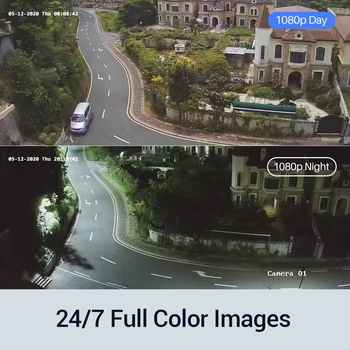 ANNKE 4szt 1080p kolorowe kamery noktowizor bezpieczeństwa dla 2MP TVI DVR, kamery cctv, systemy IP67 basen kryty zestaw kamery