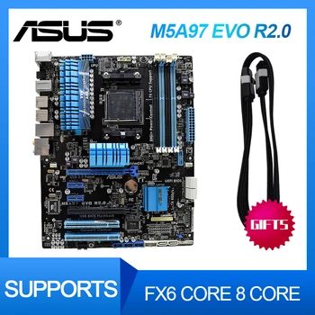ASUS M5A97 EVO R2.0 Original Used Desktop for AM3 / AM3 + 970 motherboards supports FX6 core 8 core PC druku płyty głównej Set