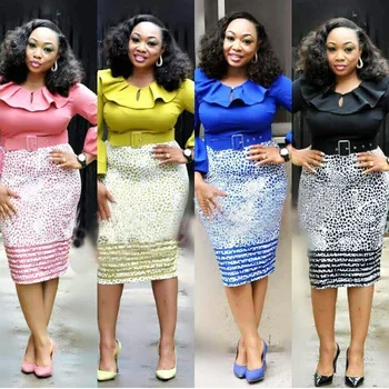 Afrykańskie sukienki oferta specjalna elastan 2019 nowa dostawa modny styl afrykańskich kobiet plus rozmiar sukni druku L-3xl