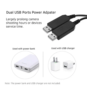 Andoer Dual USB Power Adapter DC Coupler Replacement DR-E17 Dummy Battery Pack do aparatów Canon 77D/200D/750/760D/800D