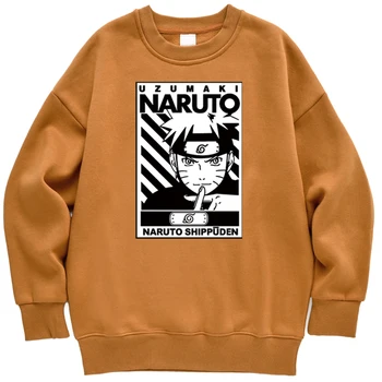Anime Uzumaki Naruto Shippuden Bluzy Jesień Polarowa Bluza Ciepła Casual Odzież Męska Marka Odzieżowa Odzież Uliczna