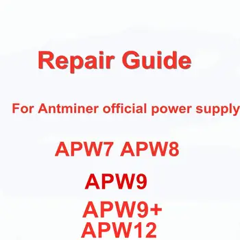 Antminer oficjalny zasilacz PSU APW3+ APW7 APW8 APW9 APW9+ instrukcja w języku angielskim