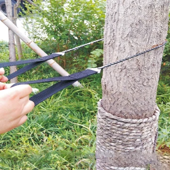 Awaryjne gospodarstwo domowe ogrodnictwo ręczna pilarka z nylonową torbą odkryty przetrwanie Kieszonkowa piła łańcuchowa ręczna pilarka 63 cm camping, piesze wycieczki