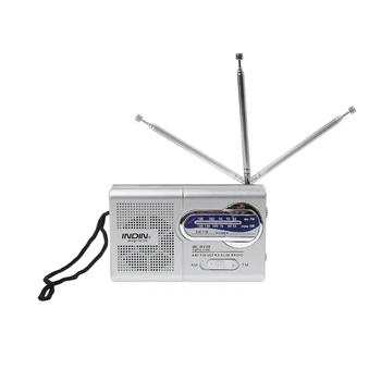 BC-R119 Przenośne mini radio 2-pasmowy AM FM World Receiver wysuwana antena DC 3V