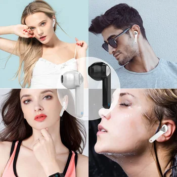 BE36 TWS Wireless Bluetooth Headphones V5.0 Touch Control Słuchawki Stereo HD talking True Wireless Dual Earbuds Bass Sound
