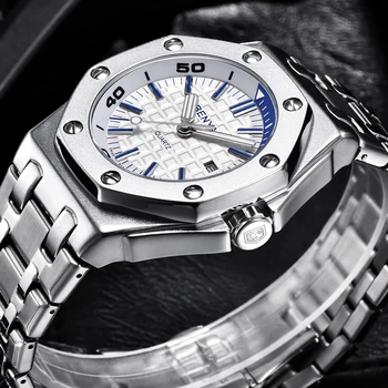 BENYAR Modne zegarki męskie ManTop luksusowej marki zegarek kwarcowy zegarek mężczyźni stali nierdzewnej wodoodporny zegarek sportowy Relogio Masculino