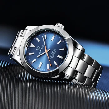 BENYAR męskie zegarki najlepsze marki luksusowych mechaniczne automatyczne zegarki męskie ze stali nierdzewnej wodoodporny biznes zegarek reloj hombre