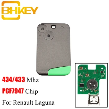 BHKEY 10 szt./lot 2 przyciski Smart Remote Key Fob do Renault Laguna PCF7947 chip do Renault Laguna Espace 2001-2006 oryginalny klucz