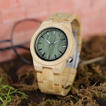 BOBO BIRD V-P12 oryginalne bambusowe damskie zegarki klasyczne składane Zapięcie mechanizm kwarcowy zegarek damski zegarek