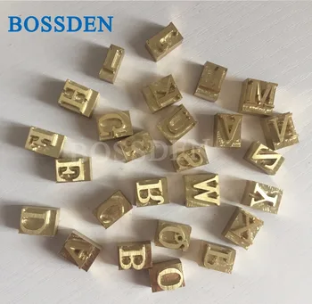 BOSSDEN Customized Copper Alphabet Letter Die Cut Mold for Soldering Iron Bronzing Hot Foil Stamping Machine Printing Press Tool