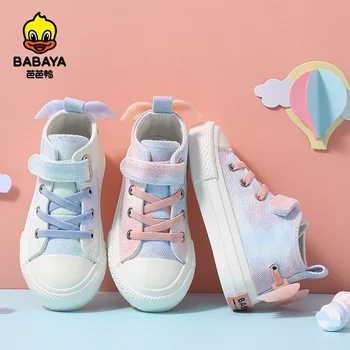 Babaya plac na płótnie buty dla chłopców buty do biegania oddychające 2021 wiosna nowy rysunek skrzydła buty dla dziewczyn Modne buty do biegania dla Dzieci dla dziewczyn
