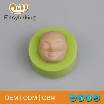 Baby face shape DIY chocolate mold fondant cake tools silikonowe formy do pieczenia