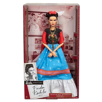 Barbie inspirujące kobiety seria aviator Amelia Earhart artysty Frida kolektory lalka dla dziewczynki prezent FJH62