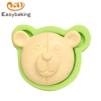 Bear Head Kształcie Silicone Soap Mold Cake Decoration Fondant Cake 3D Cookie Molds Food Grade Baking Mold