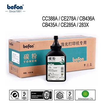 Befon Refilled Toner black Powder jest kompatybilny z HP CC388A 388 CE278A 278 CB436A 436 CB435A 435 CE285A 283X 328 337 326 925