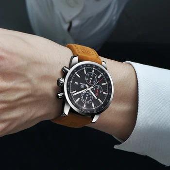 Benyar Luxury Brand męskie analogowy zegarek kwarcowy skórzane sportowe zegarki męskie wojskowe zegarki wojskowe Man Clock Relogio Masculino