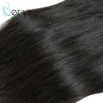 Berrys Hair Peruvian Row Virgin Hair 7x7 przezroczyste koronki zamknięcia bezpośrednie błyskawiczny zamknięcie naturalny kolor bielone węzły wolna część