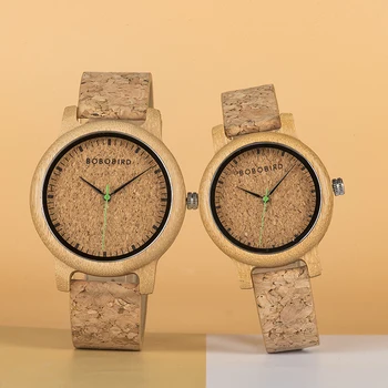 Bobo ptak para drewniane zegarki prosta konstrukcja drewniane zegarek Mężczyźni Kobiety indywidualnego logo na pudełku miłośników rocznicy Walentynki