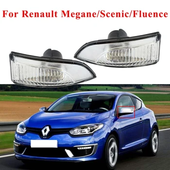 Boczne lusterko samochodu światła pozycyjne kierunkowskaz obudowa wyświetlacza lampy cofania do Renault Megane III/Scenic III/Fluenc/Latitude/